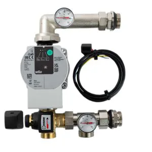 Gulvvarmeshunt med Wilo Para 25-6 pumpe 3-43W | 20-50°C