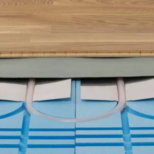 Gulvoppbygging XPS & laminat/parkett