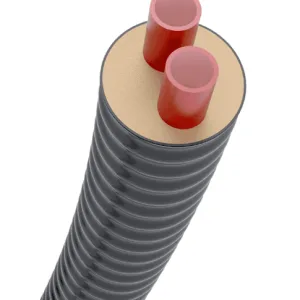 Calpex 2x32mm preisolert kulvertrør 20 meter | Fjernvarmerør