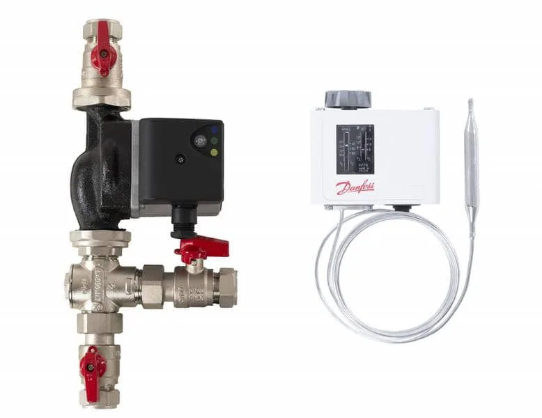 Laddomat 11-30 63°C pumpegruppe + Danfoss KP78 termostat