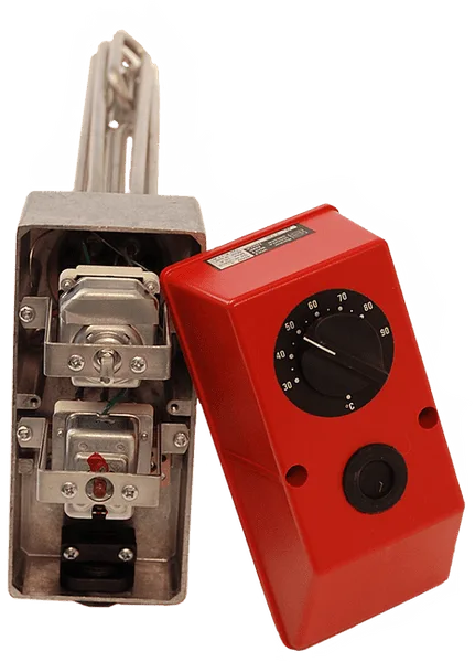 Backer 6 kW el-kolbe 0-50°C termostat 3×230/400V 11/4″ gjenger