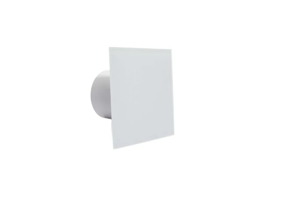 AirRoxy 100mm veggventilator med hvit deksel | 93 m3/h