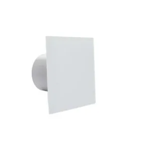 AirRoxy 100mm veggventilator med hvit deksel | 93 m3/h