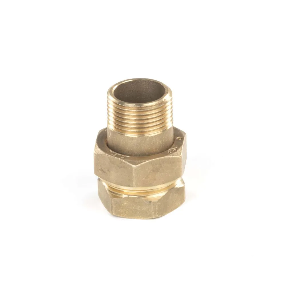 Messing union 1″ rett tilkobling innvendig/utvendig gjenger